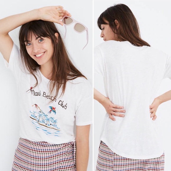 NWT Madewell Maui Beach Club Tee - Picture 5 of 8